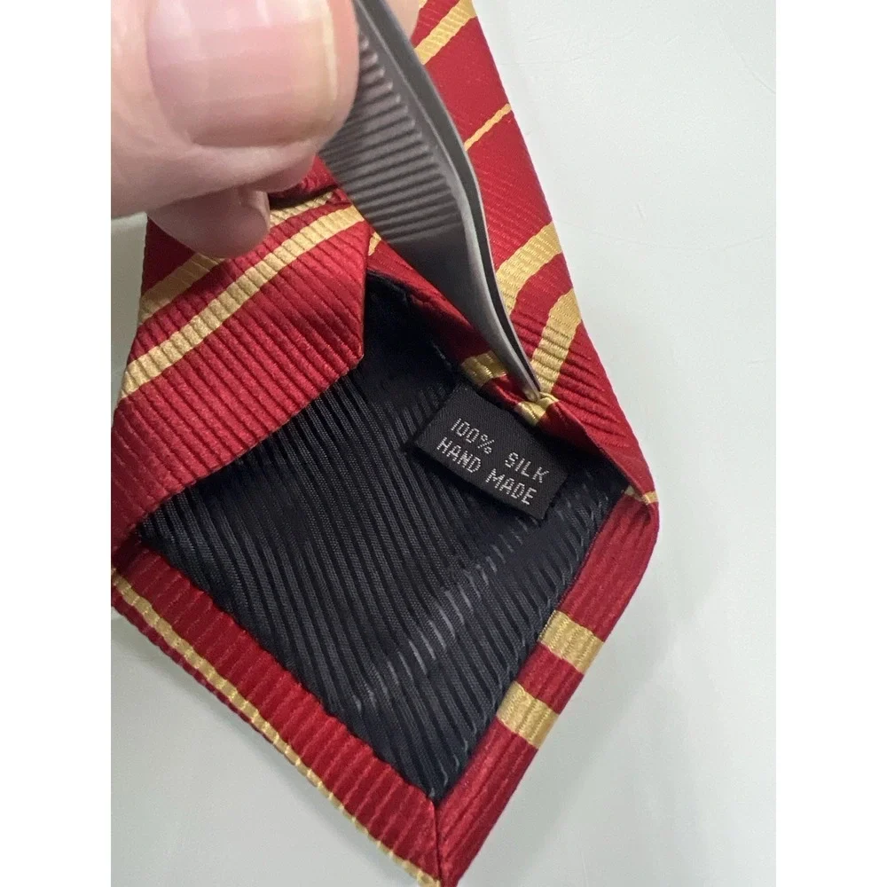 Harry Potter Gryffindor Tie Silk Red Gold Striped Dark Academia Cosplay
